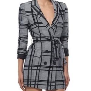 Mischa grey and black Blazer dress Size 2